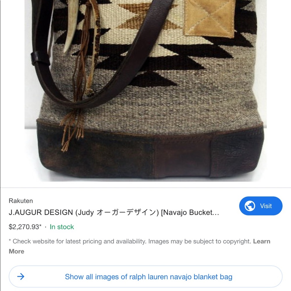ISO a Ralph Lauren blanket hobo - Picture 4 of 4